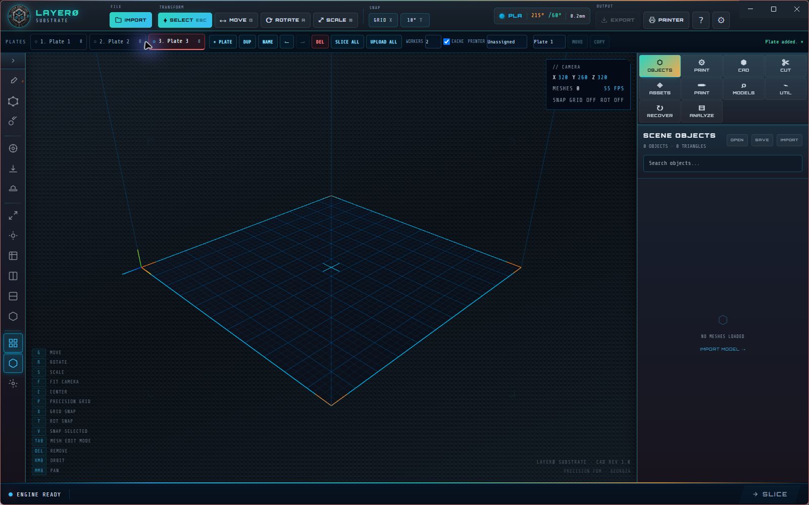 Layer Zero Substrate multi-plate project interface